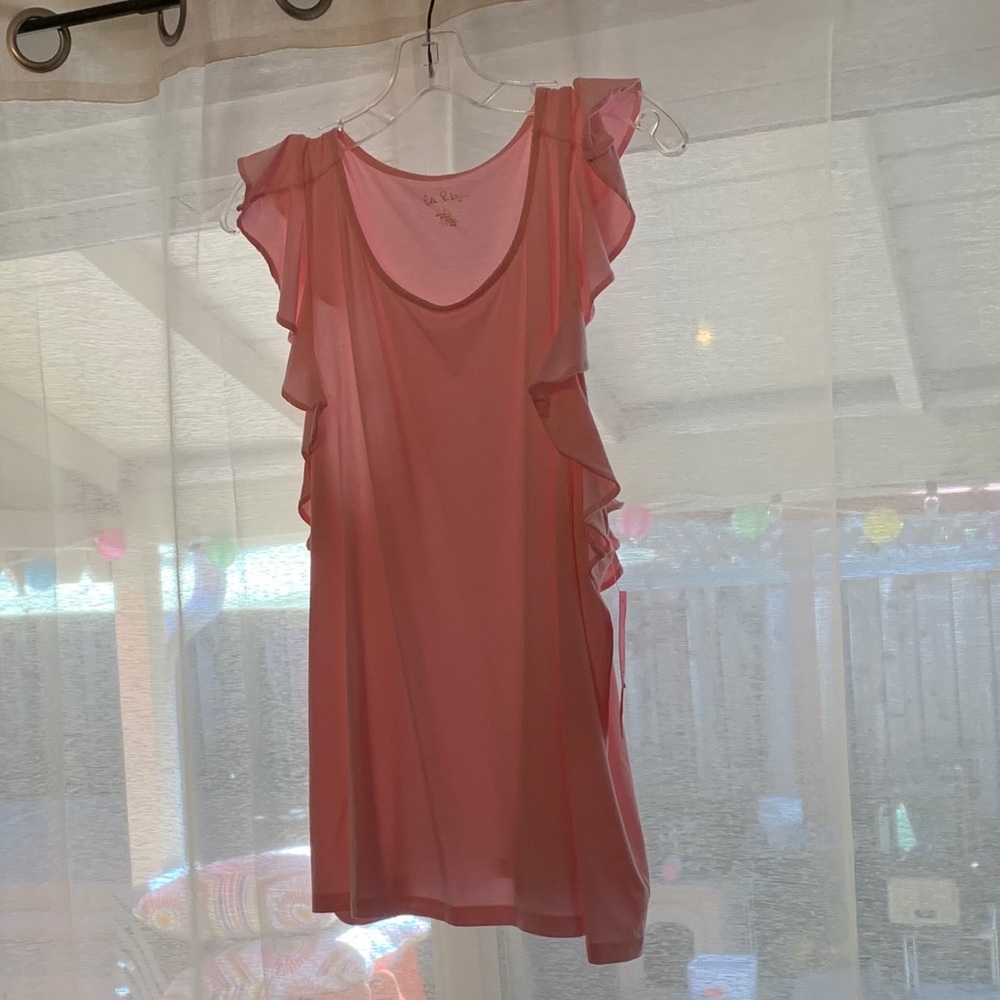 Lilly Pulitzer Lanette top with ruffles!